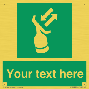 Custom sign safe condition Search and rescue transponder